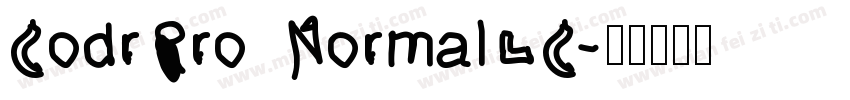 CodrPro NormalLC字体转换